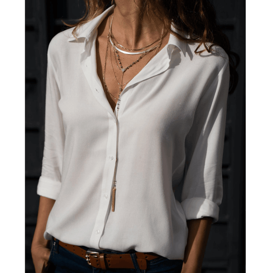 Damenbluse Elegante Bequemlichkeit Hochwertige Baumwolle für Festliche Anlässe-1