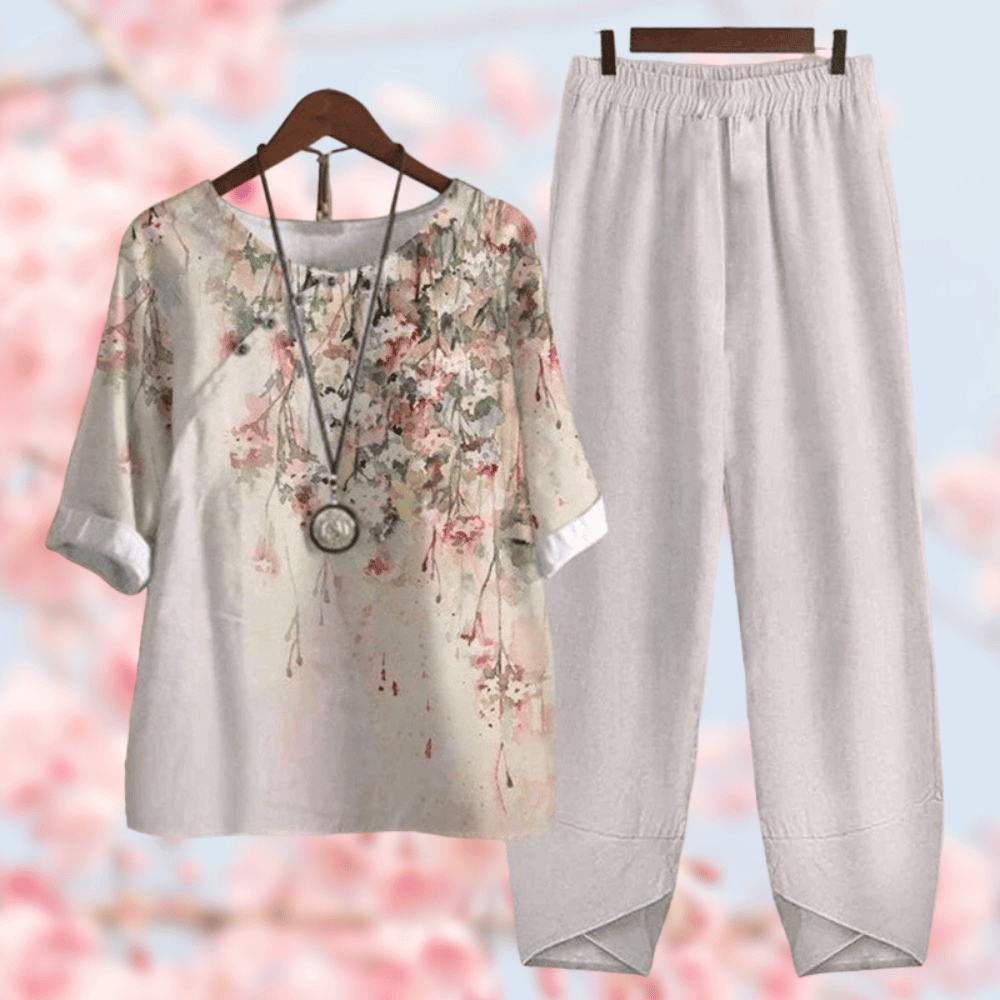 Variant image for Damen Set Elegantes Design Bequem Baumwolle Polyester-37