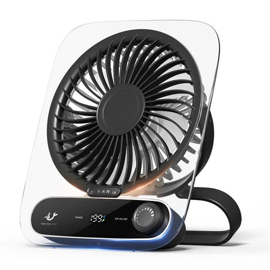 Desktop Ventilator mit Aromatherapie und LED-Anzeige 0