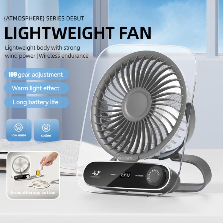 Desktop Ventilator mit Aromatherapie und LED-Anzeige 2