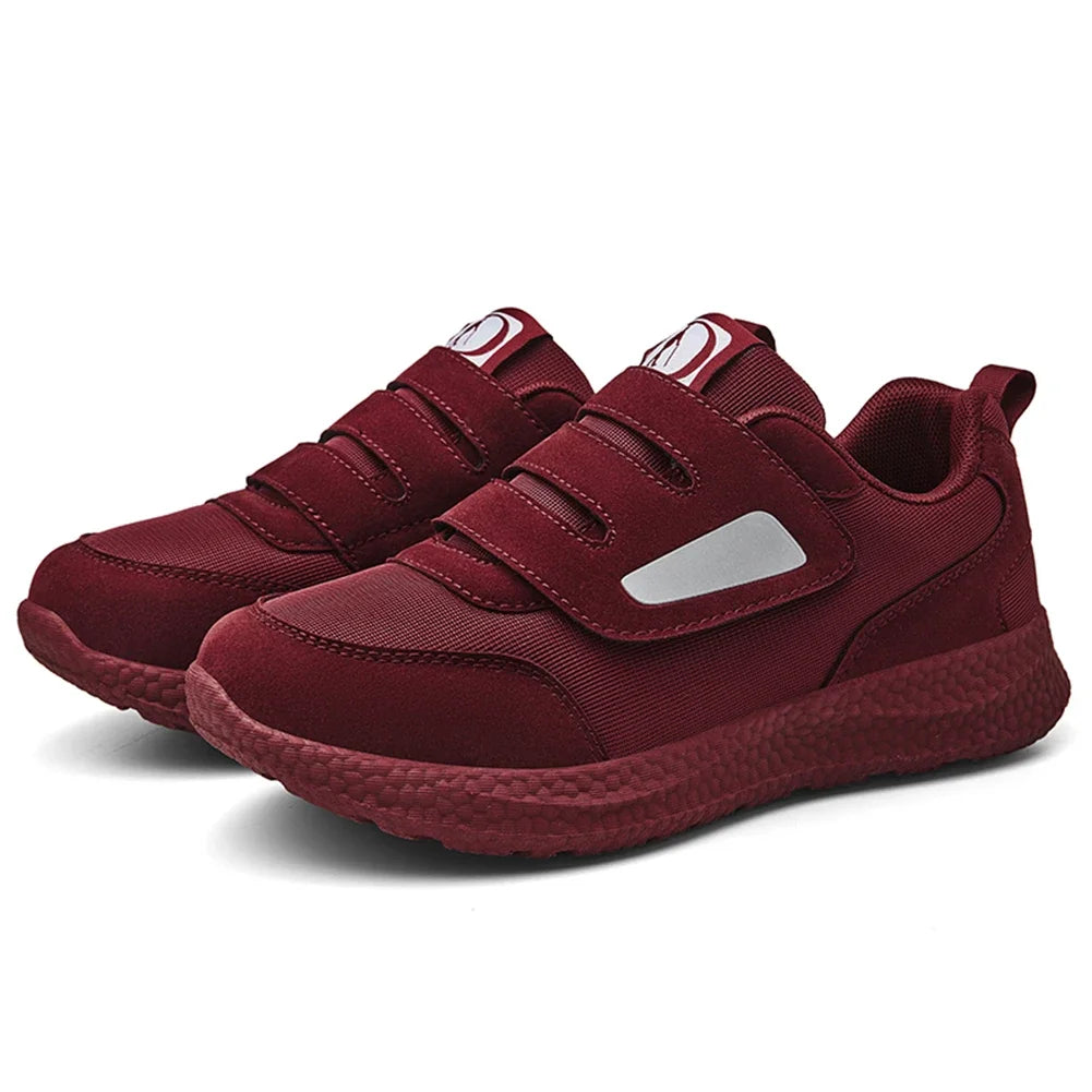 Diabetiker Schuhe für Damen und Herren, Orthopädische Slip-On Sneakers mit verstellbarem Verschluss 0