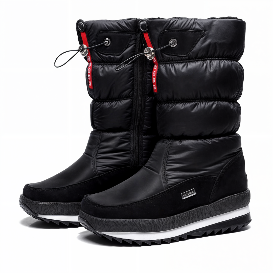Dicke Plüsch-Winterstiefel für Damen 0