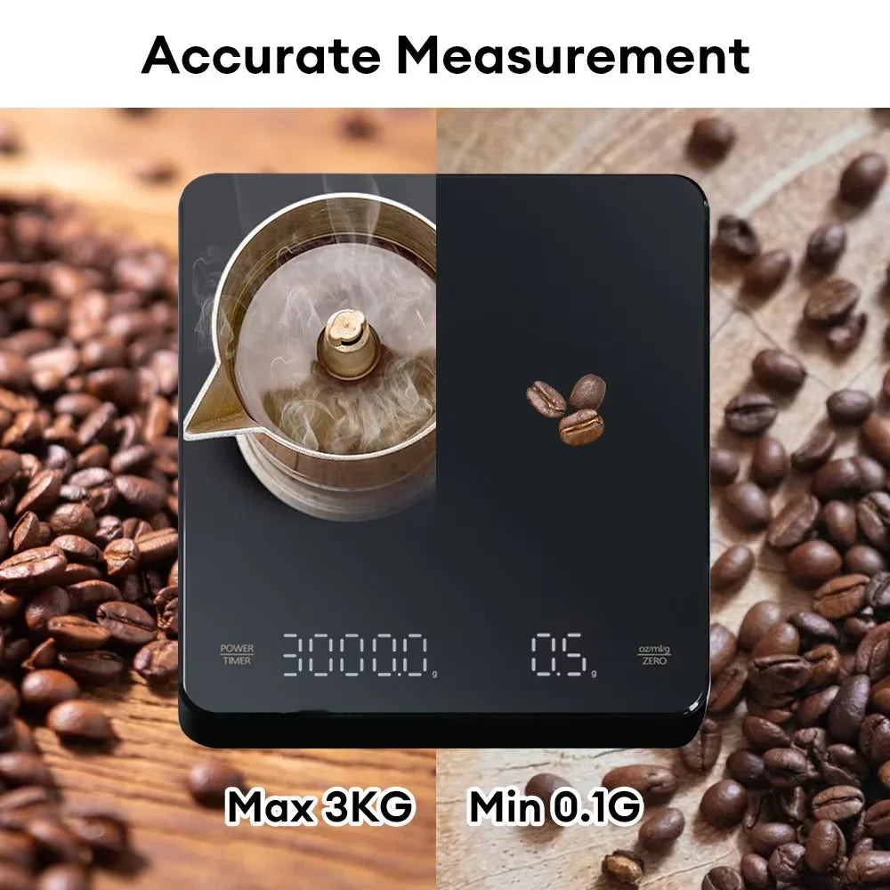 Digitale Kaffeewaage mit Timer und LED-Bildschirm 1