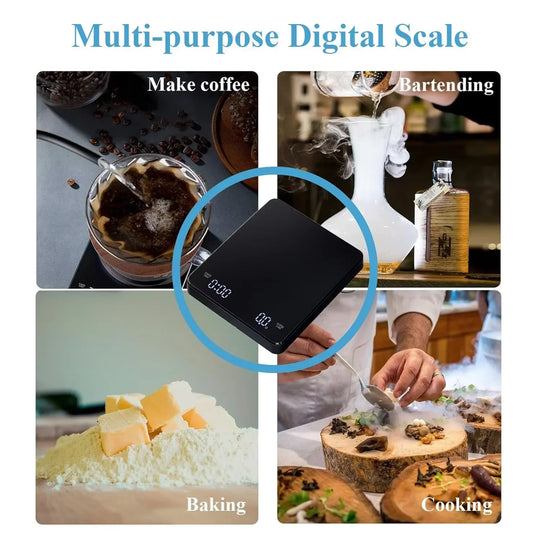 Digitale Kaffeewaage mit Timer und LED-Bildschirm 2