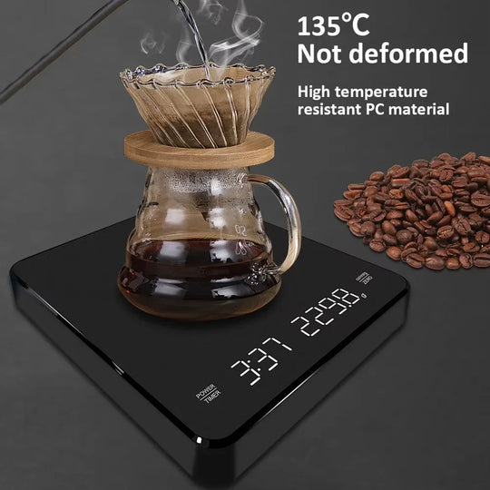 Digitale Kaffeewaage mit Timer und LED-Bildschirm 3