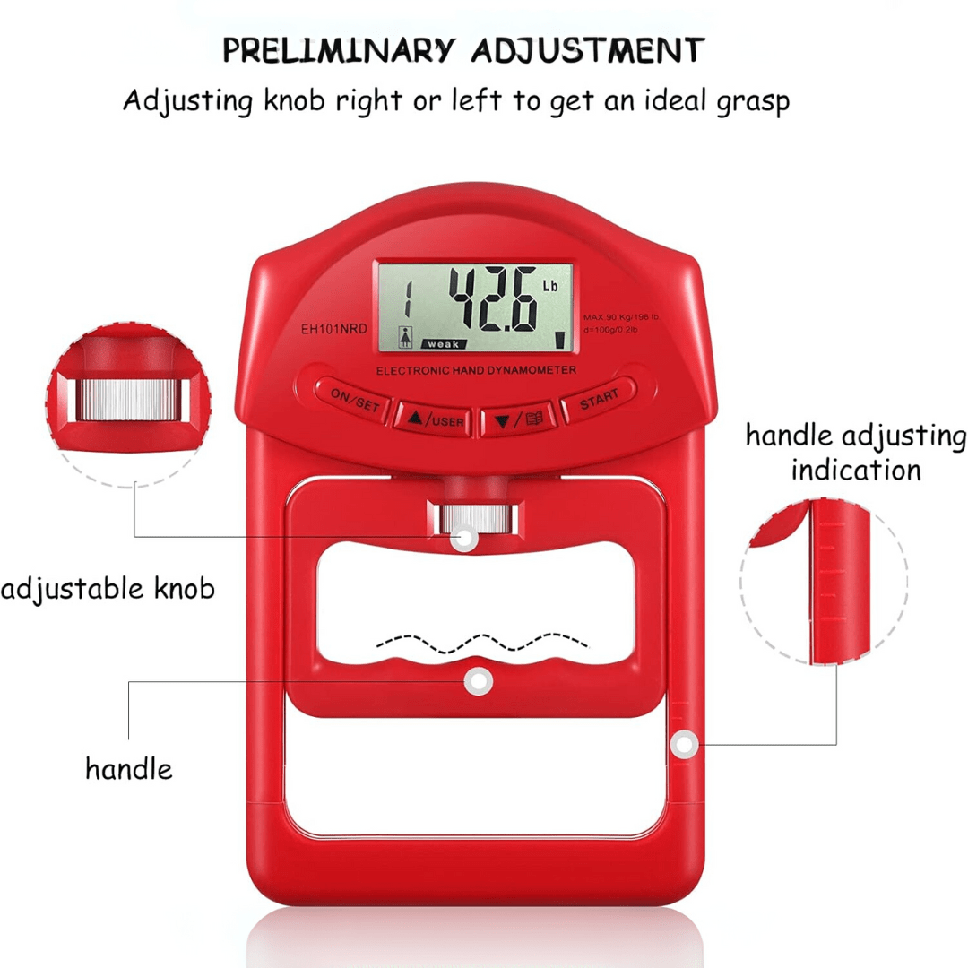 Digitales Handdynamometer für präzise Griffkraftmessung 4