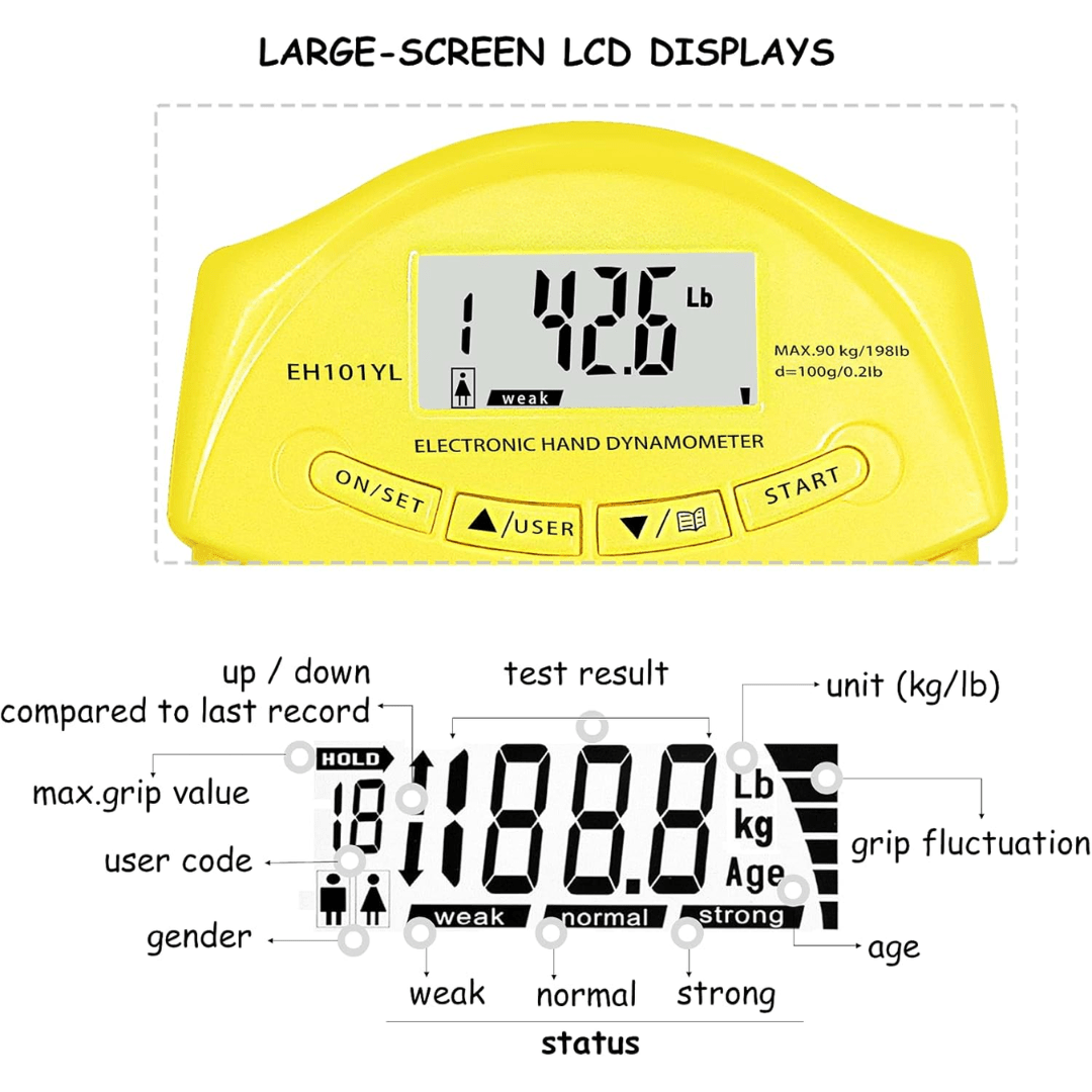 Digitales Handdynamometer für präzise Griffkraftmessung 5