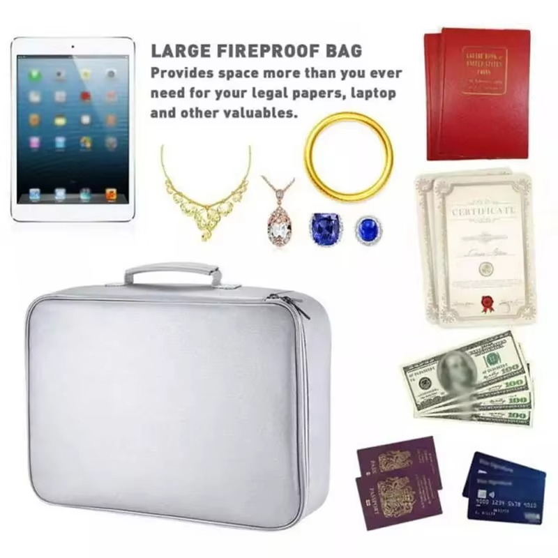 Dokumenten Organizer Tasche für Reisen und Zuhause, Tragbares Design mit Verstärkten Griffen 1