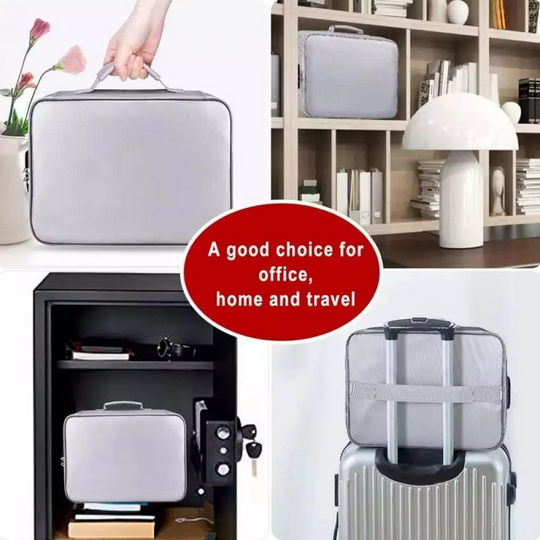 Dokumenten Organizer Tasche für Reisen und Zuhause, Tragbares Design mit Verstärkten Griffen 3