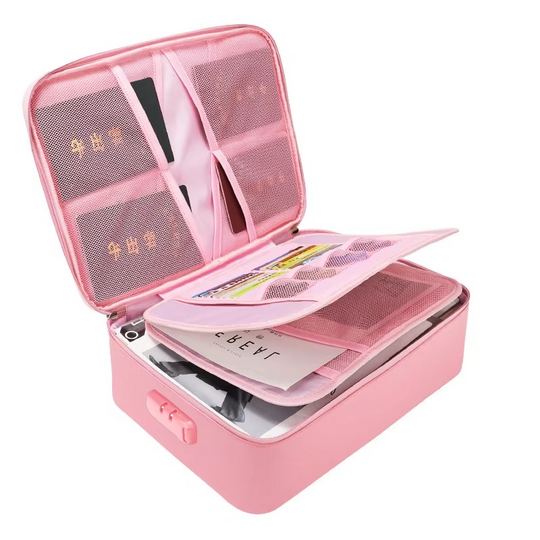 Dokumenten Organizer Tasche für Reisen und Zuhause, Tragbares Design mit Verstärkten Griffen 5