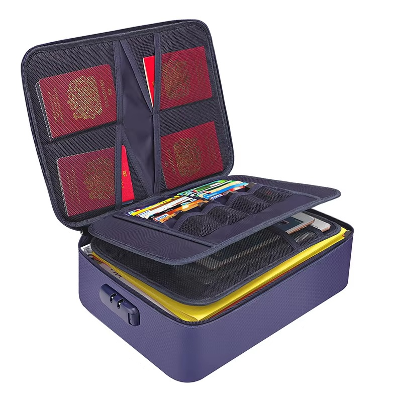 Dokumenten Organizer Tasche für Reisen und Zuhause, Tragbares Design mit Verstärkten Griffen 6