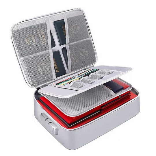 Dokumenten Organizer Tasche für Reisen und Zuhause, Tragbares Design mit Verstärkten Griffen 8