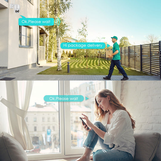 Drahtlose Außenüberwachungskamera mit 360° Sicht 6