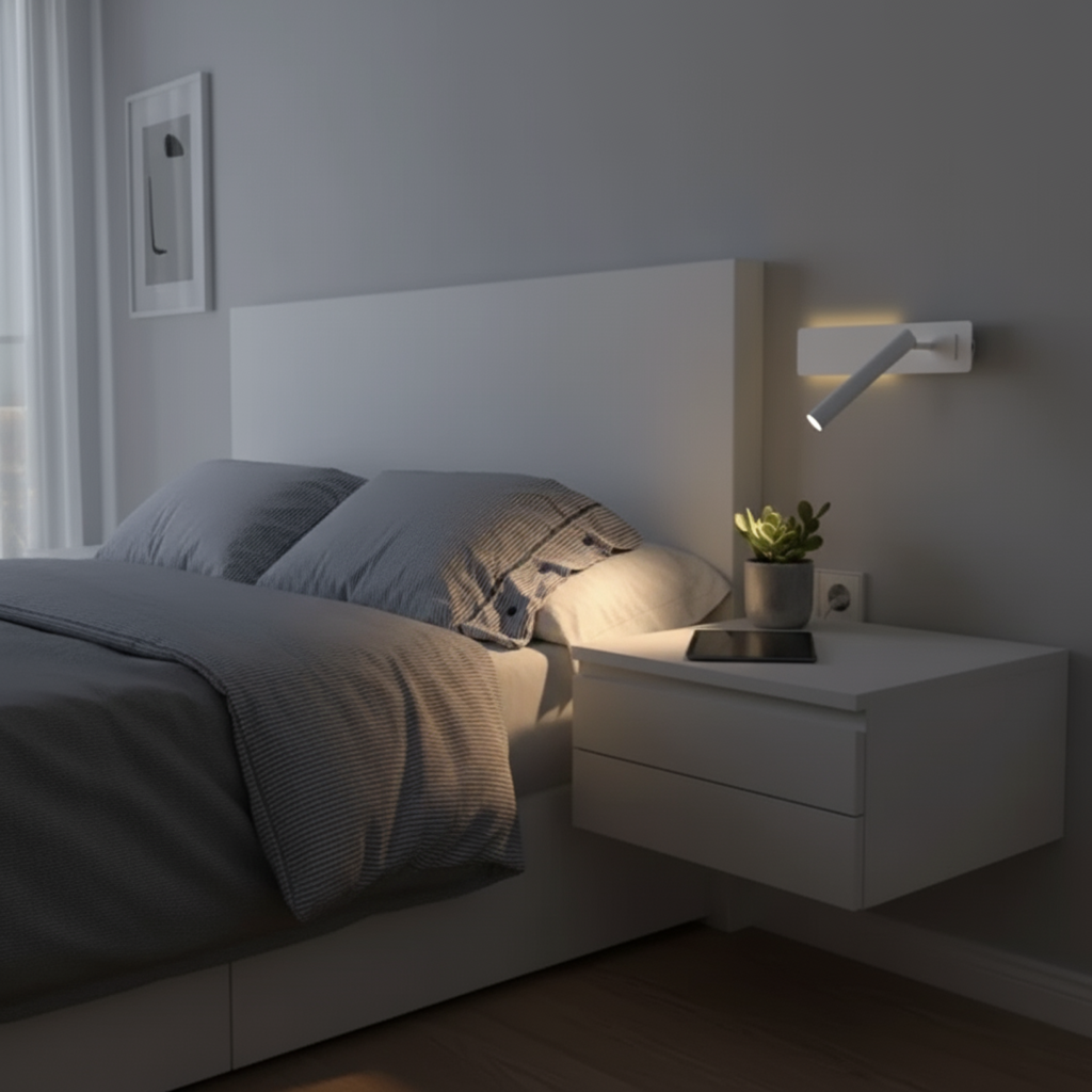 Drehbare LED-Lesewandleuchte für das Schlafzimmer 3