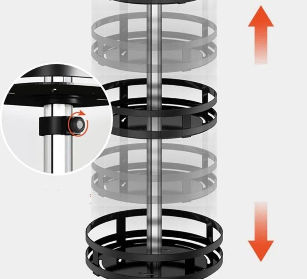 Drehbares Aufbewahrungsregal TwistRack 360° 5
