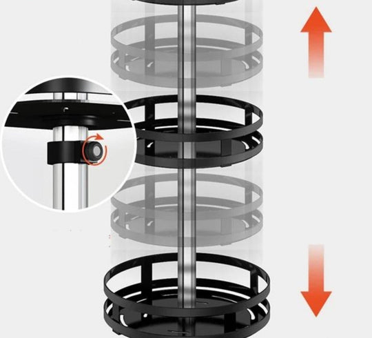 Drehbares Aufbewahrungsregal TwistRack 360° 5