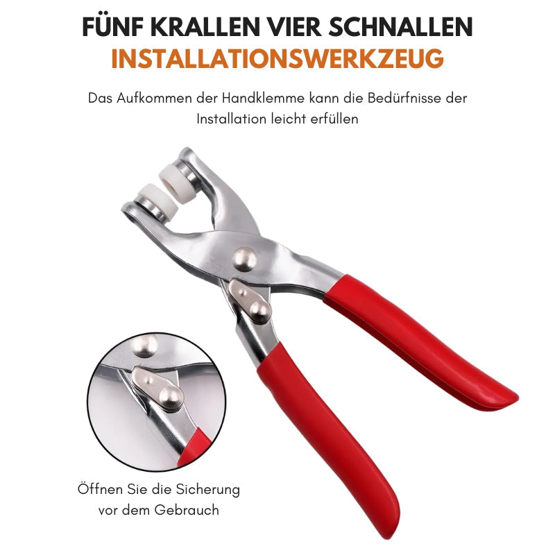 Druckknopf-Set für kreative Projekte mit Zange 1