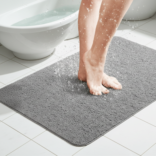 Duschmatte Rutschfest mit Ablaufsystem 0
