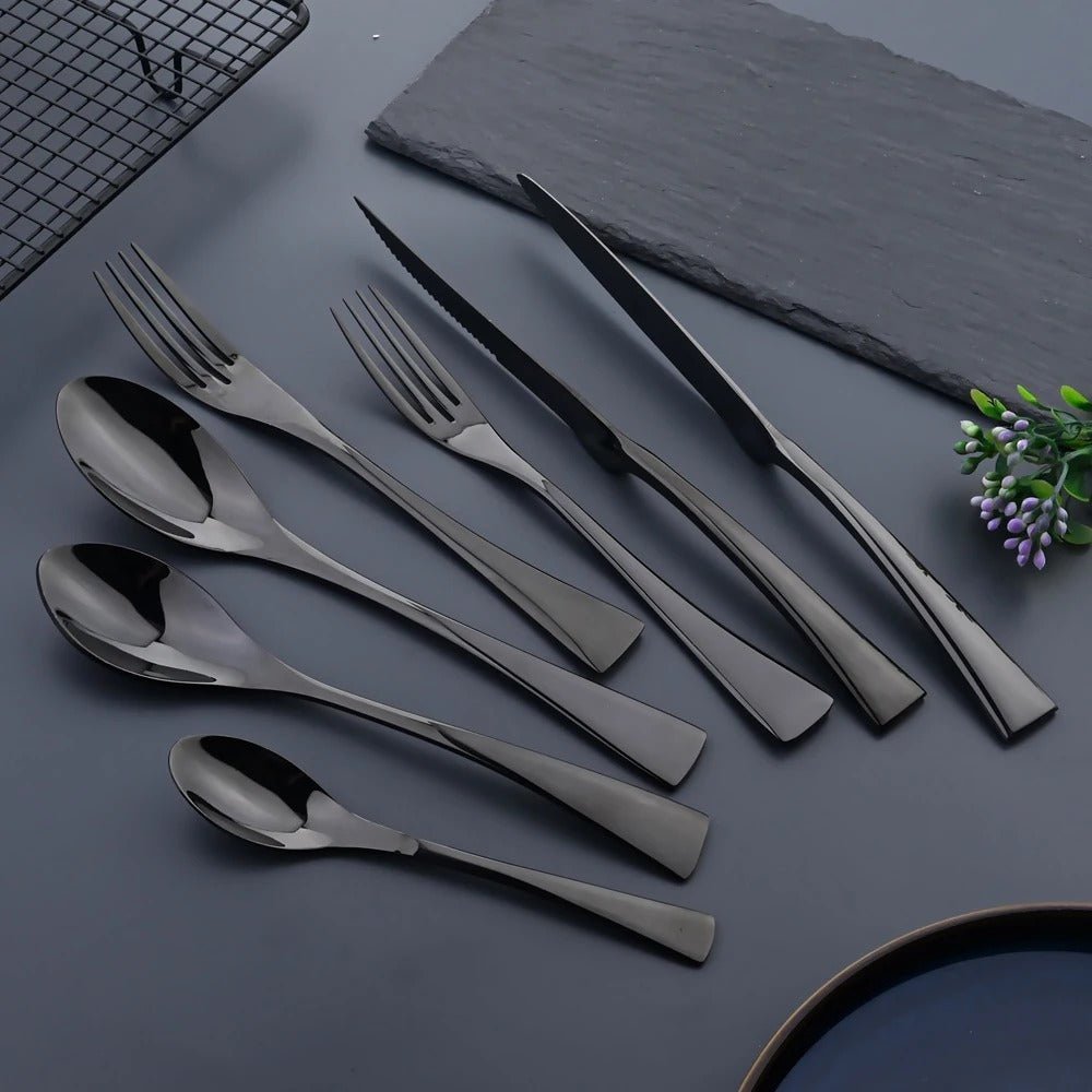 Edelstahl Besteckset Modern für 6 Personen 5