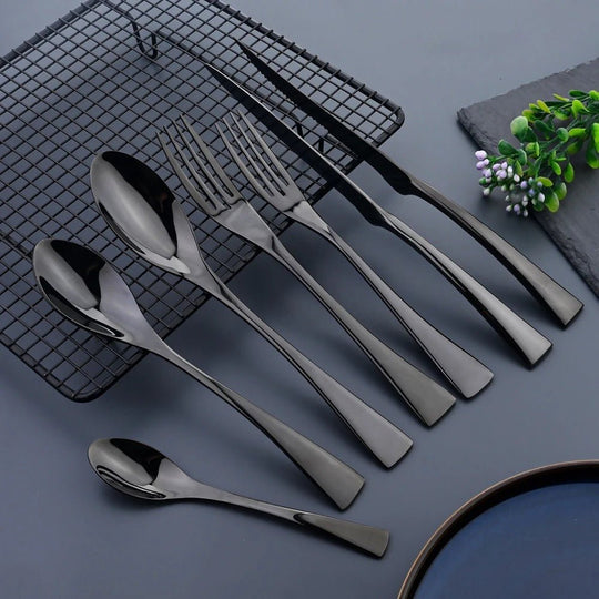 Edelstahl Besteckset Modern für 6 Personen 6