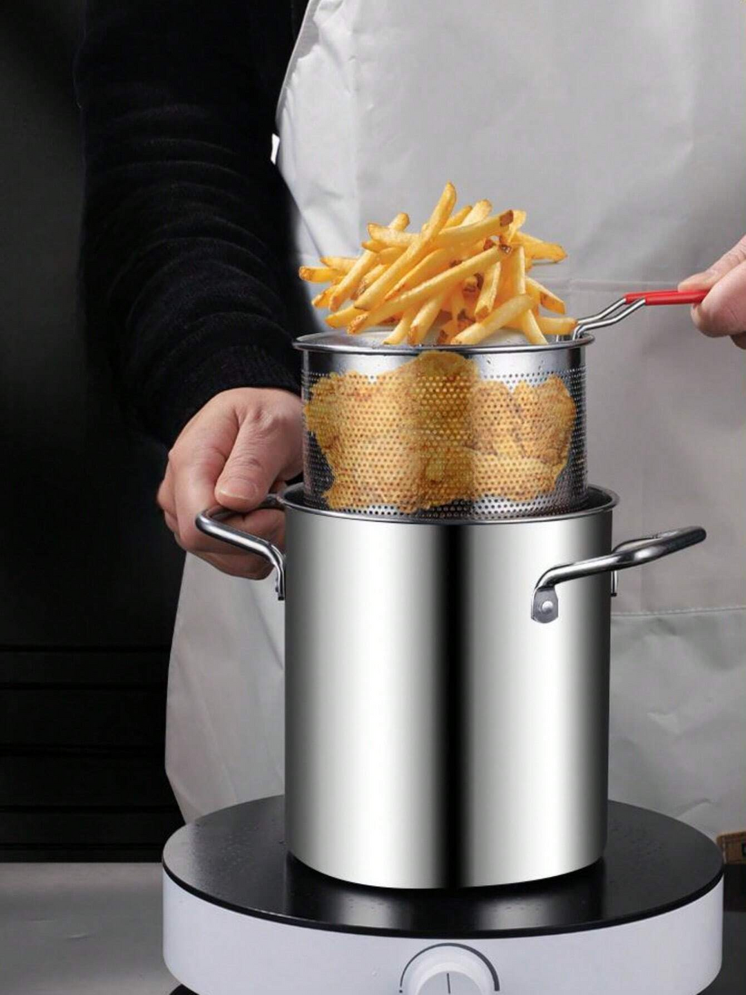 Edelstahl Fritteuse für knusprige Speisen 1