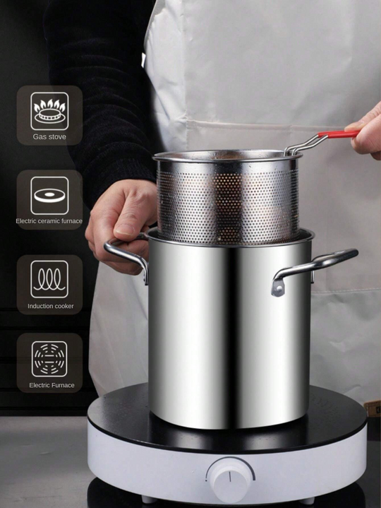 Edelstahl Fritteuse für knusprige Speisen 2