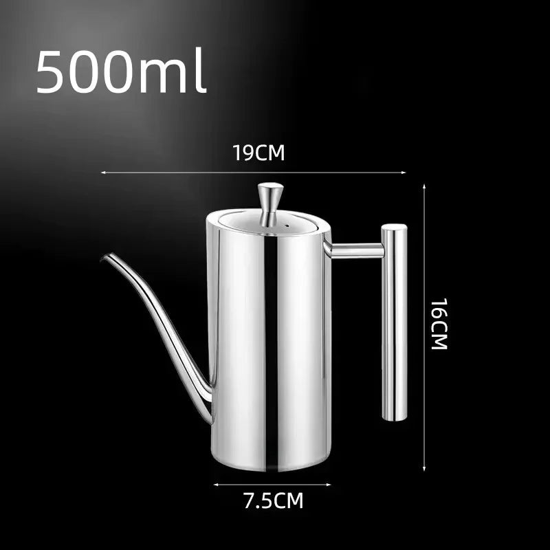 Edelstahl Ölkanne 500/700 ml mit Auslaufdesign 5