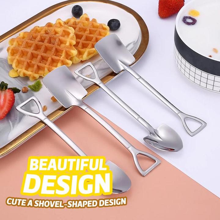 Edelstahl Spatenlöffel für Desserts und Getränke 1