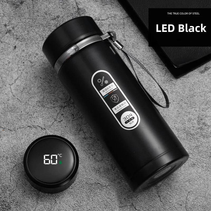 Edelstahl Thermoskanne mit LED-Temperaturanzeige 800ml 7