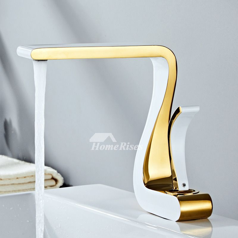 Einhand-Waschbeckenarmatur Gold Modern 2