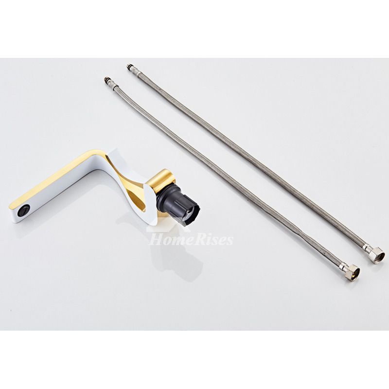 Einhand-Waschbeckenarmatur Gold Modern 3
