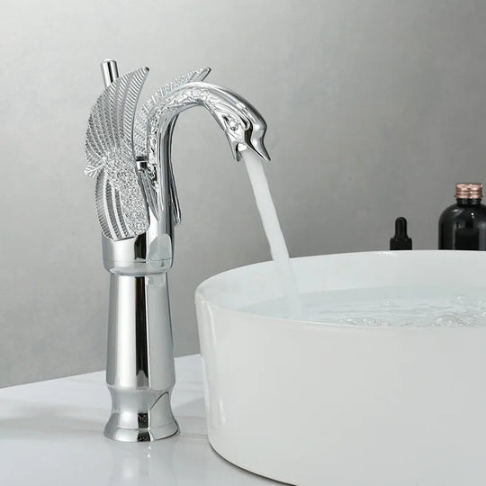 Einhand-Waschtischhahn Gold Modern für Badezimmer 0