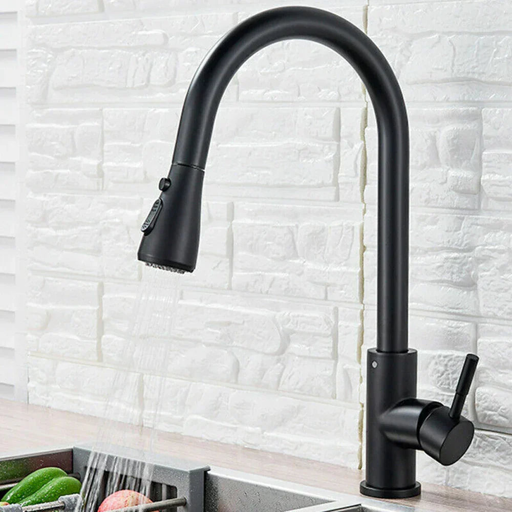 Einhebel-Wasserhahn mit Duschfunktion für moderne Küchen 0