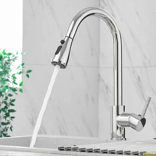 Einhebel-Wasserhahn mit ausziehbarem Kopf für moderne Küchen 6