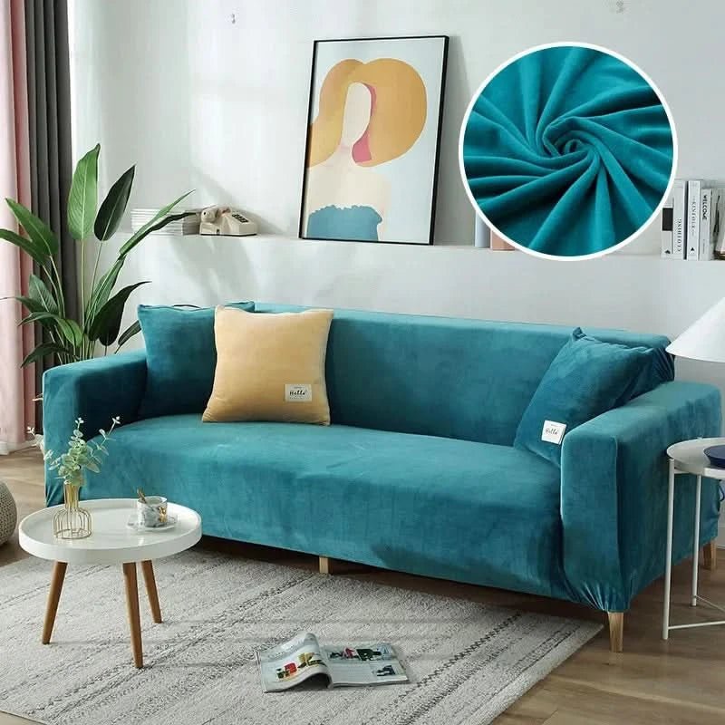 Elastischer Sofabezug für Jedes Wohnzimmer - Stylischer Couch Bezug für L-förmige Sofas und Akzentsessel 1