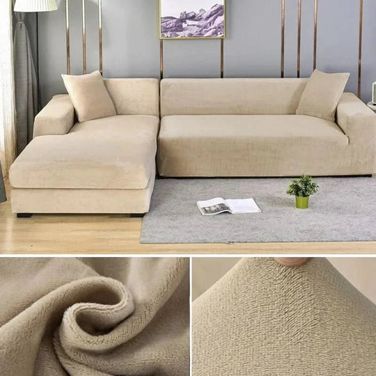 Elastischer Sofabezug für Jedes Wohnzimmer - Stylischer Couch Bezug für L-förmige Sofas und Akzentsessel 15
