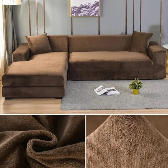 Elastischer Sofabezug für Jedes Wohnzimmer - Stylischer Couch Bezug für L-förmige Sofas und Akzentsessel 16