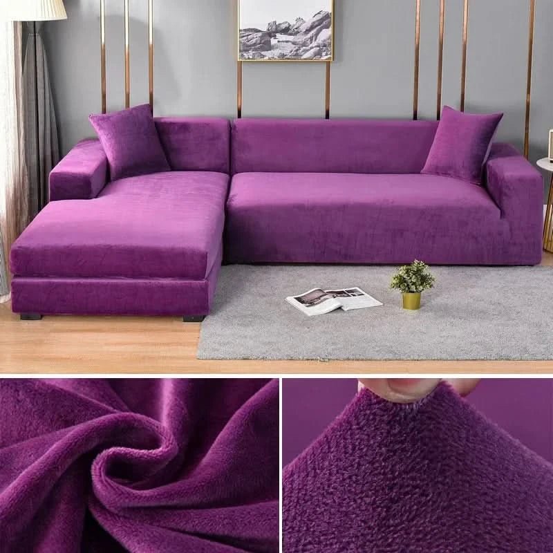 Elastischer Sofabezug für Jedes Wohnzimmer - Stylischer Couch Bezug für L-förmige Sofas und Akzentsessel 3