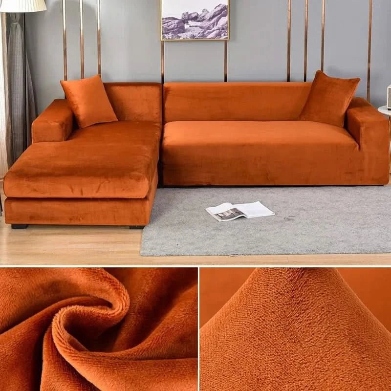 Elastischer Sofabezug für Jedes Wohnzimmer - Stylischer Couch Bezug für L-förmige Sofas und Akzentsessel 9