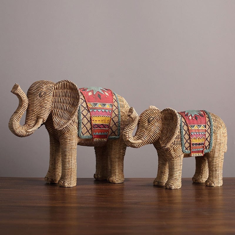 Elefanten Statue aus Rattan Design 0