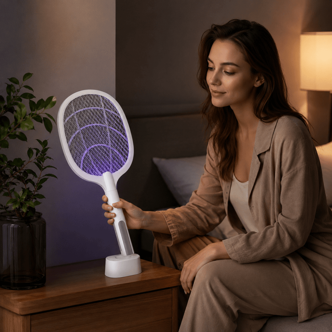 Elektrische Mückenklatsche mit USB-Ladefunktion 1
