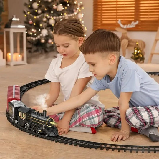 Elektrisches Eisenbahnset für Kinder – Festliches Spielzeug für Winterabende 2