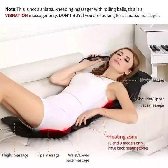 Elektrisches Massagekissen für Nacken und Rückenentspannung mit Wärmefunktion 3