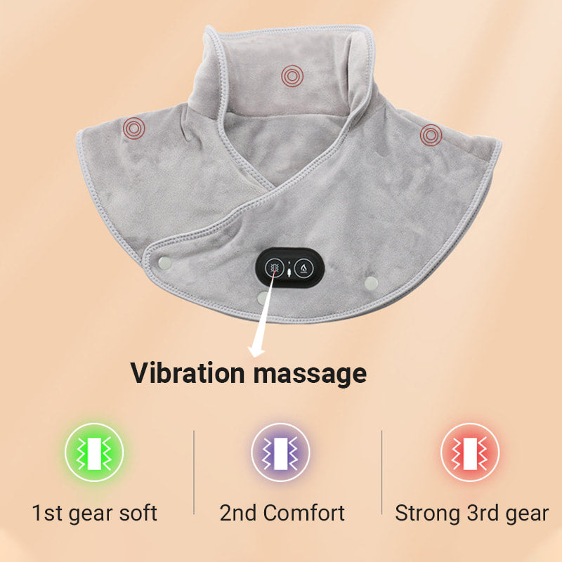 Elektrisches Nacken- und Schulterheizkissen mit Vibration 4