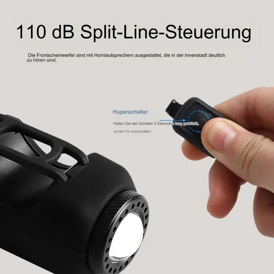 Elektronische Fahrradhupe mit LED-Licht 1