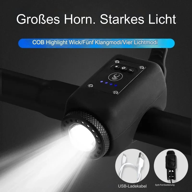 Elektronische Fahrradhupe mit LED-Licht 3