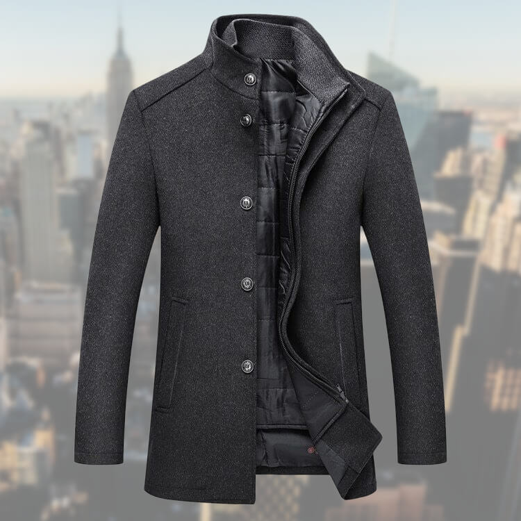 Variant image for Herren Wintermantel Mit Weste Eleganter Stil Hochwertiger Stoff-7