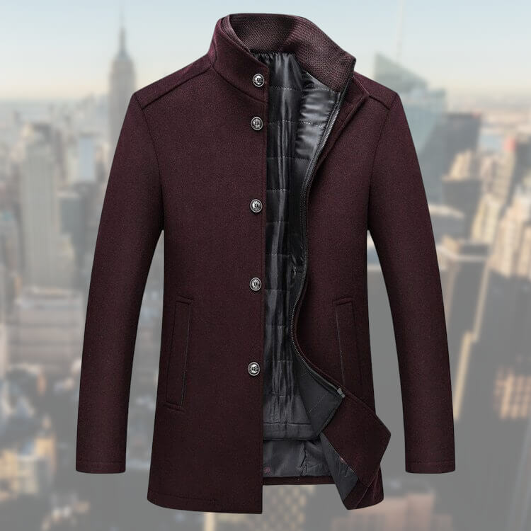 Variant image for Herren Wintermantel Mit Weste Eleganter Stil Hochwertiger Stoff-19