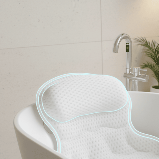 Ergonomisches Badekissen mit Nacken- und Rückenstütze 1