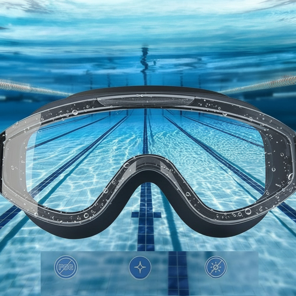 Erwachsene Schwimmbrille HD Antibeschlag Wasserdicht Verstellbar 4